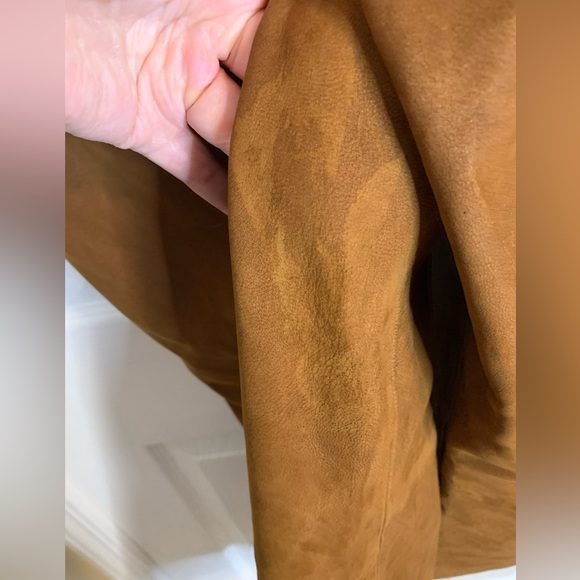 Vince Lamb Leather Wide Leg Cropped Pants - Picture 9 of 11